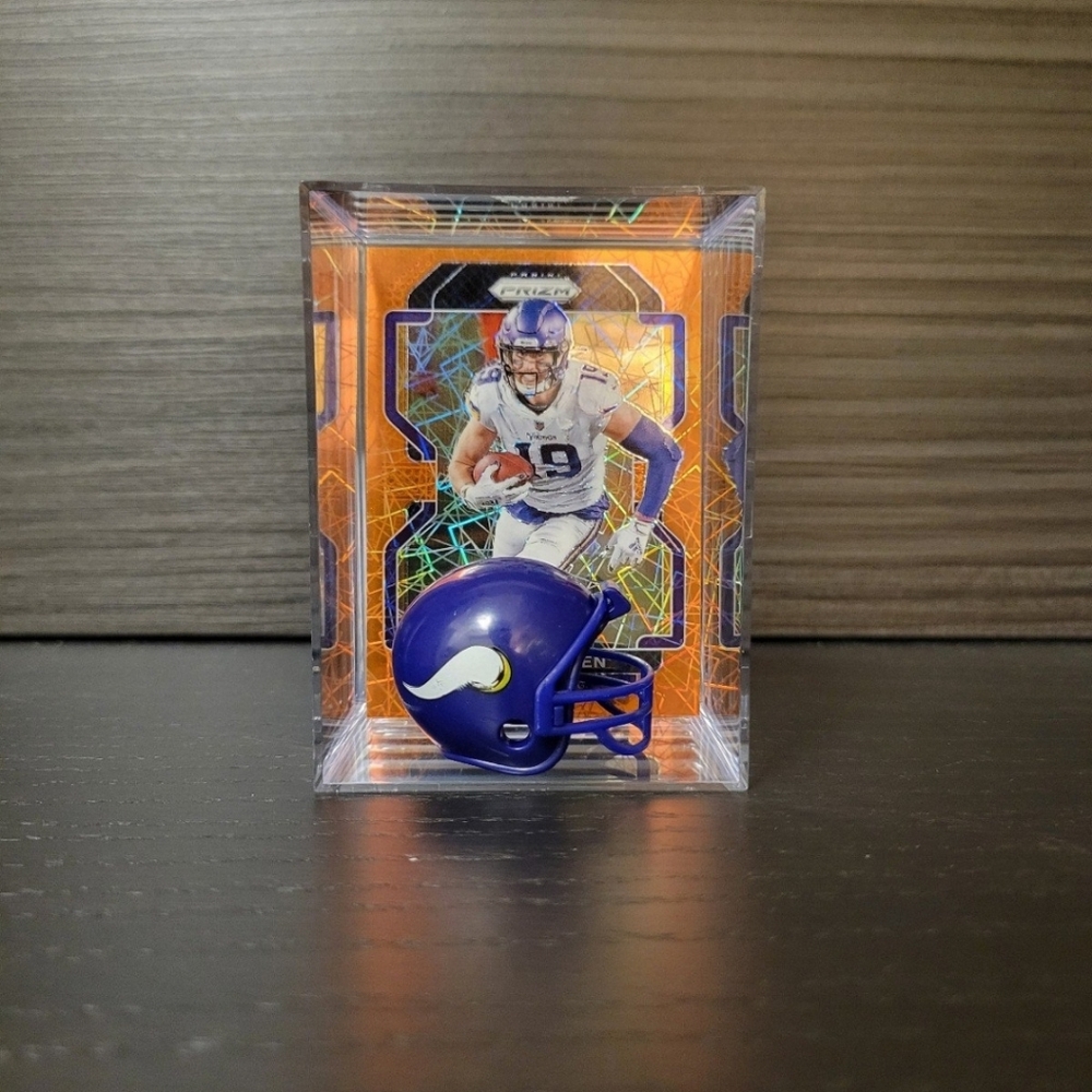 Adam Thielen Minnesota Vikings Football Helmet Sports Box Collectible